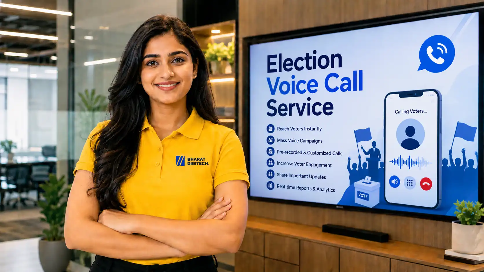 Election Voice Calls support by Bharat Digitech